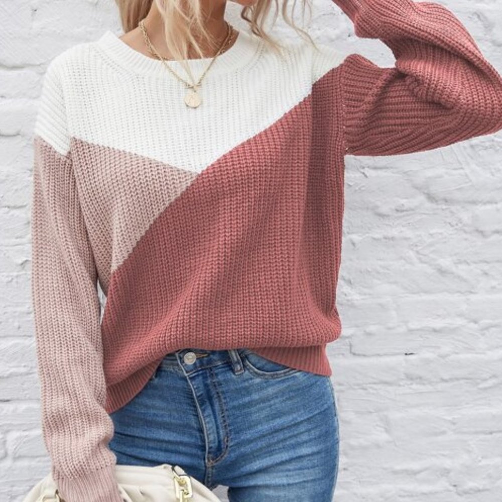 Multi Color Knit Sweater Pullover fall / winter - Picture 6 of 6